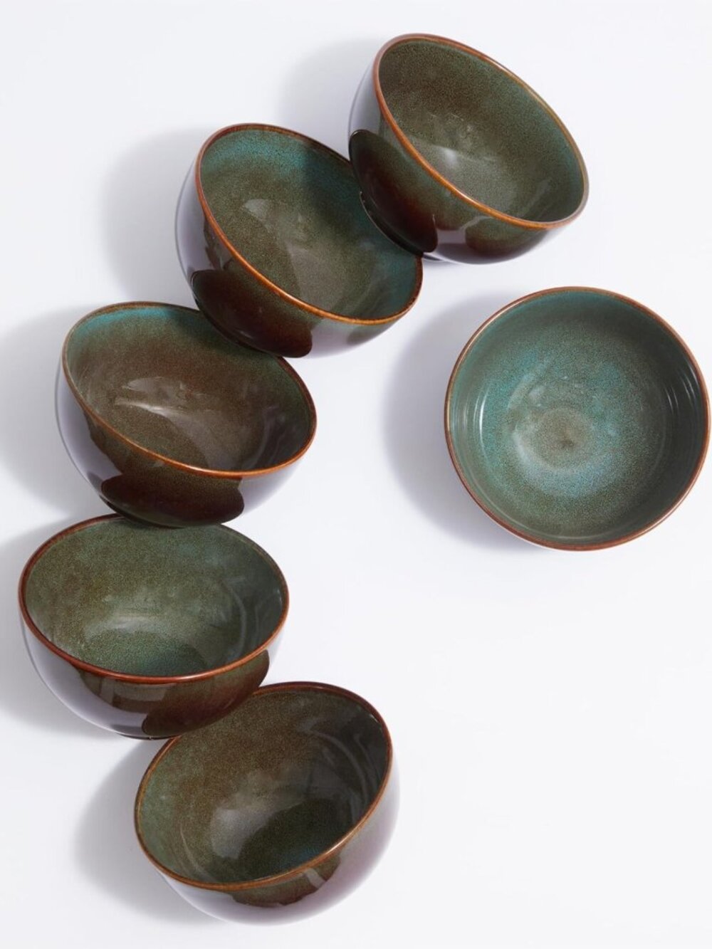 Set of 6 Stoneware Cereal & Soup Bowls, 5.5 Inch, 22 Oz - Durable & Stylish